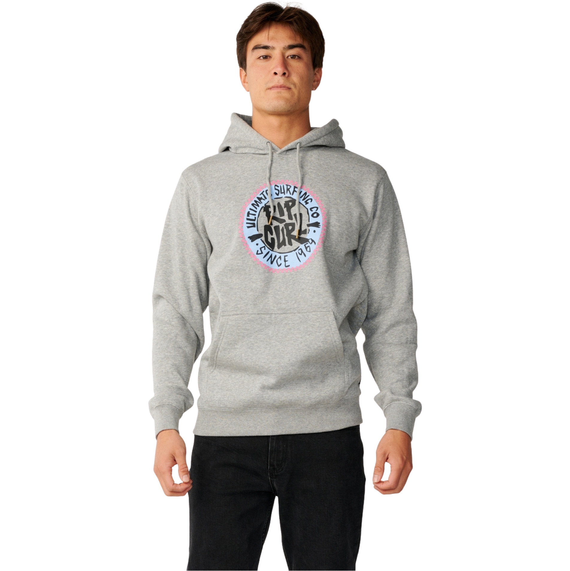 2026 Rip Curl Mens Streamline Hoodie 0CRMFL - Grey Heather